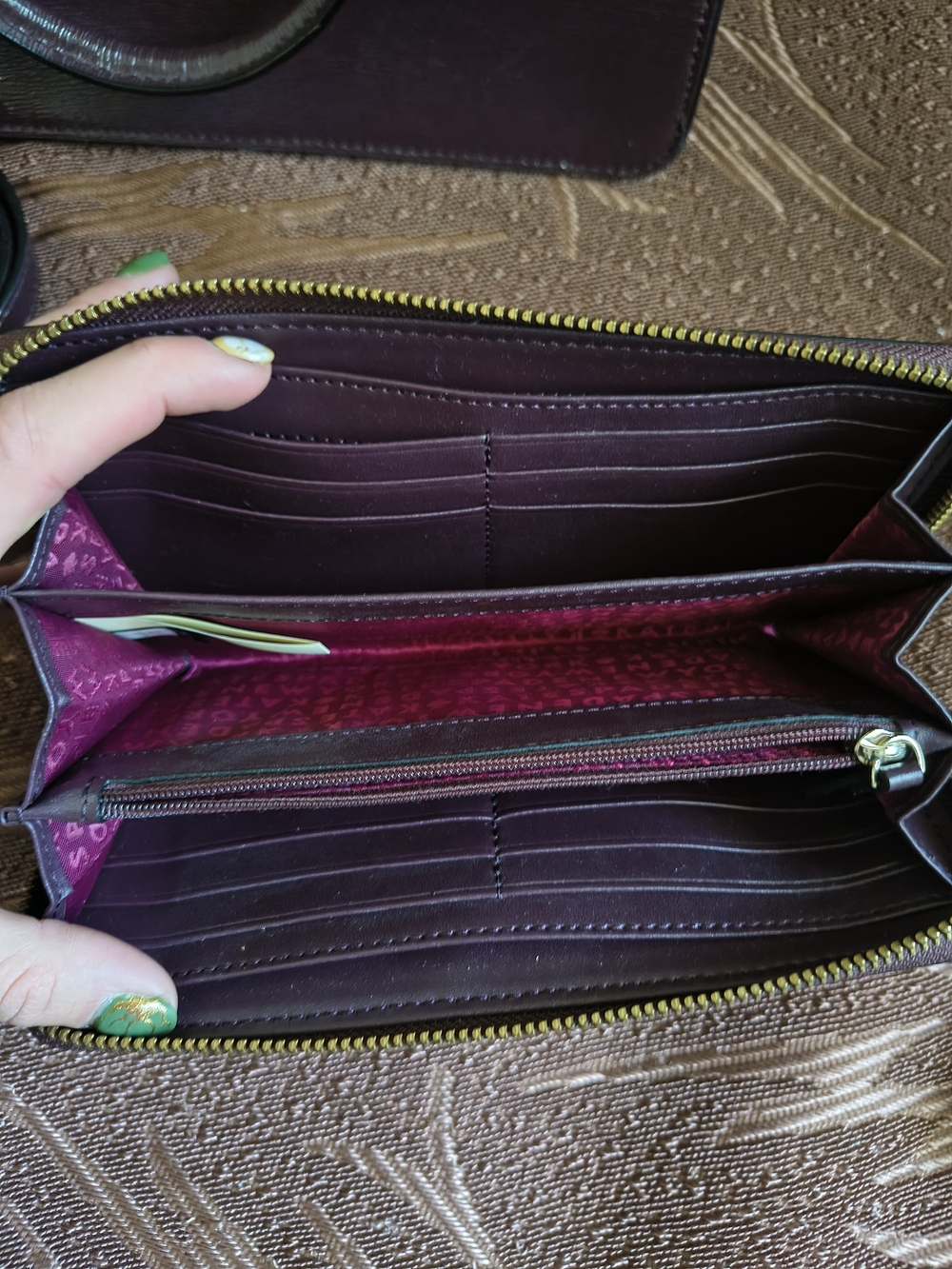 NWOT kate spade Mahogany Lise Bixby Place With Matching Wallet - Picture 7 of 9